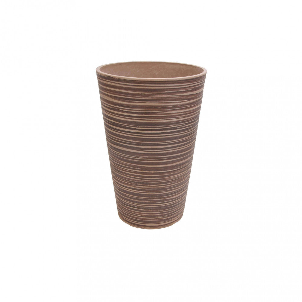 Vaso grande in Fibra sintetica cm 41x41x60 - KAM Colore: Taupe