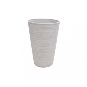 Vaso grande in Fibra sintetica cm 41x41x60 - KAM Colore: Bianco