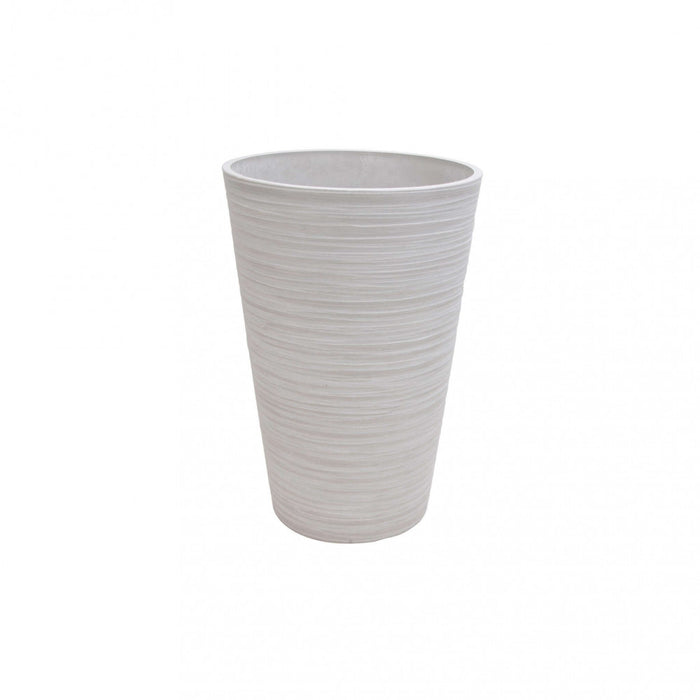 Vaso grande in Fibra sintetica cm 41x41x60 - KAM Colore: Bianco