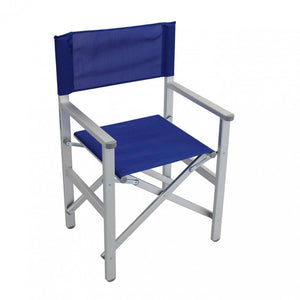 Poltrona da spiaggia e campeggio regista in Alluminio,Textilene cm 55x46x88 - LIP Colore: Blu