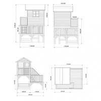 Casetta per bambini in Legno cm 176x176x273 - VERO