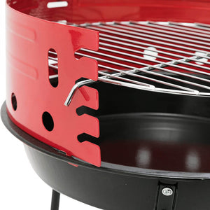 Barbecue a Carbonella con griglia in Acciaio cm 35,5x35,5x32 - TENNYSON