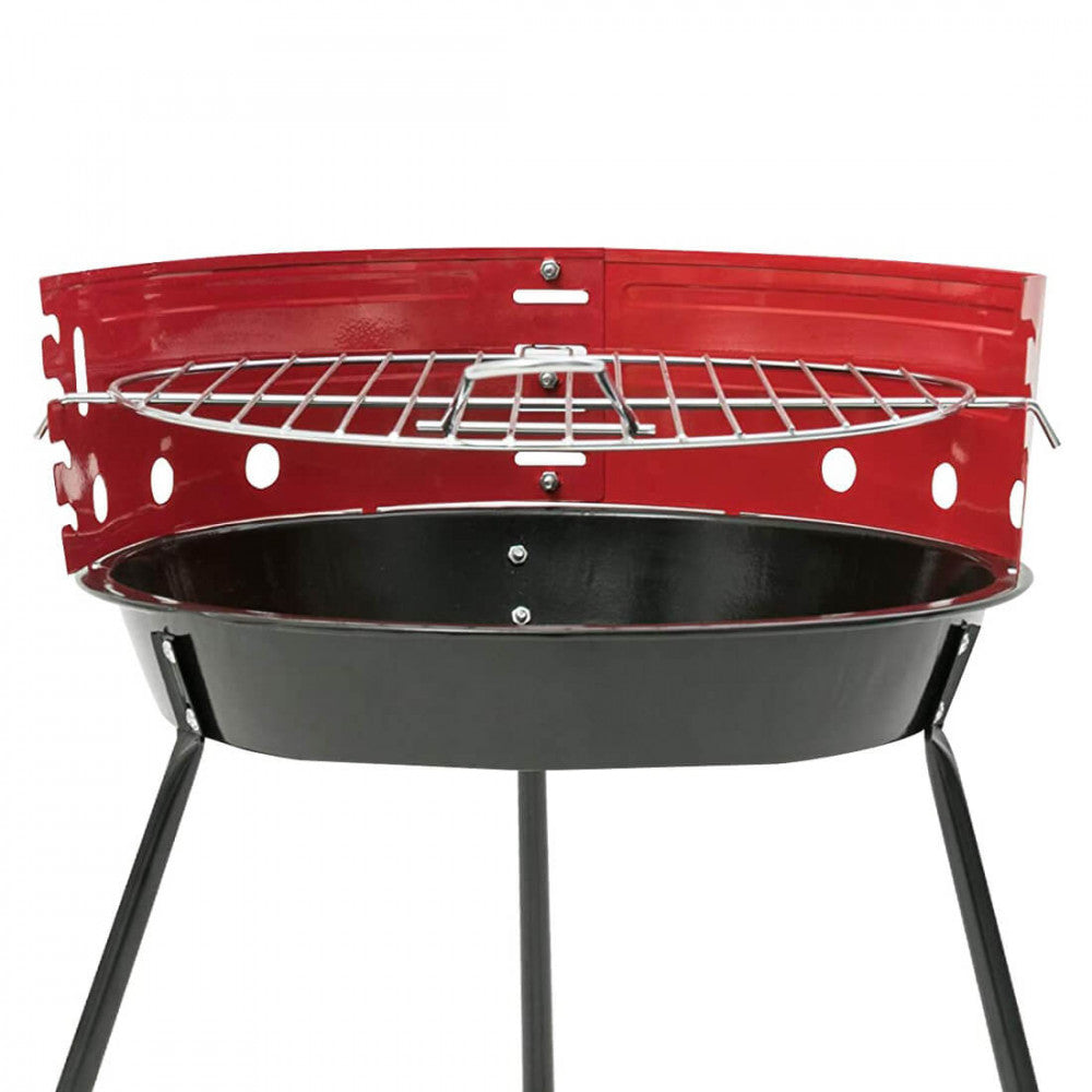 Barbecue a Carbonella con griglia in Acciaio cm 35,5x35,5x32 - TENNYSON