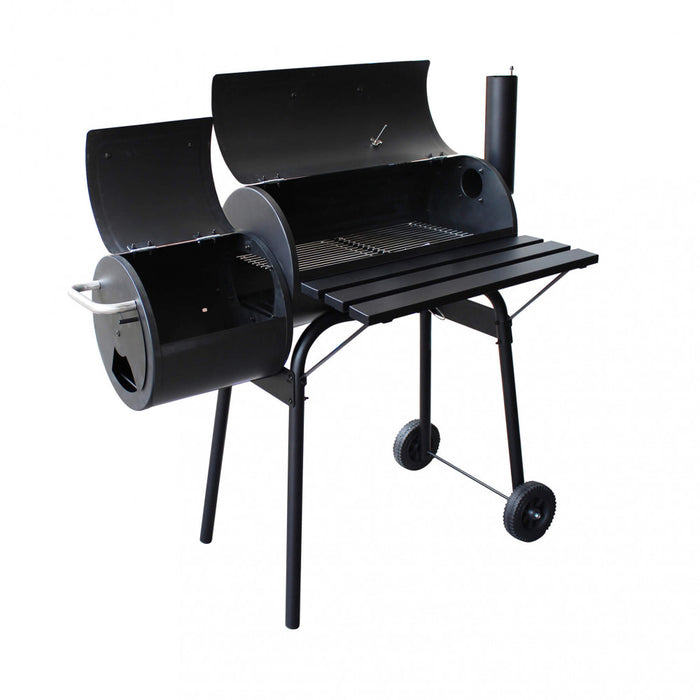 Barbecue a Carbonella con Affumicatore in Acciaio cm 110x66x114 - RIBS