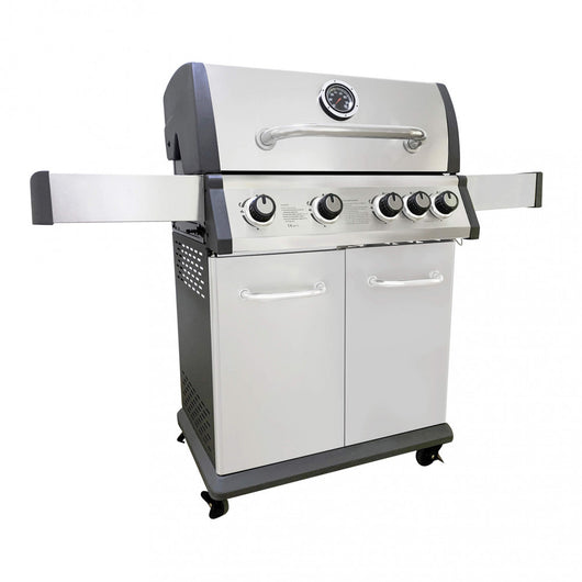 Barbecue 4 fuochi + 1 in Acciaio cm 133x57x114 - CHIANY