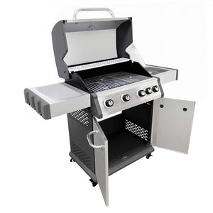 Barbecue 4 fuochi + 1 in Acciaio cm 133x57x114 - CHIANY