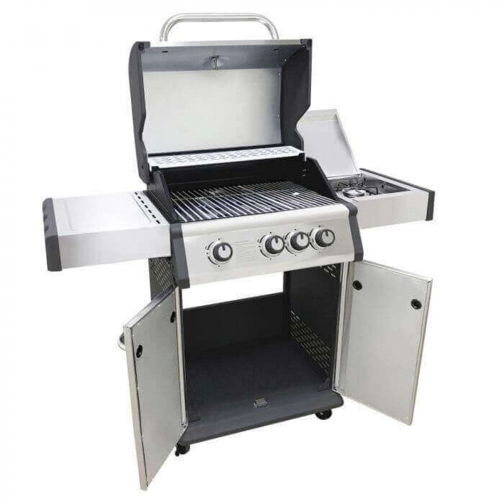 Barbecue 3 fuochi + 1 in Acciaio cm 122x57x114 - CHIANY