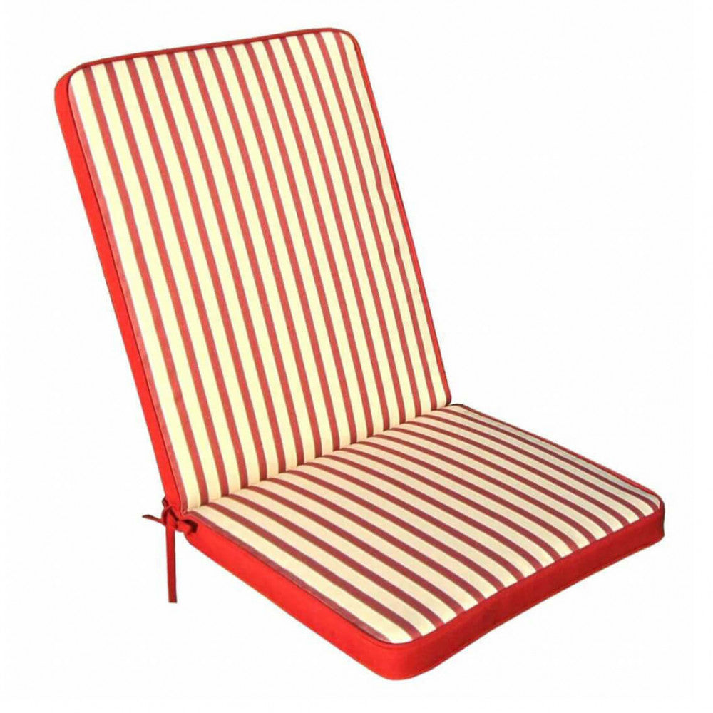 Cuscino medio idrorepellente in Poliestere cm 95x44x4 - BLAZE Colore: Rosso