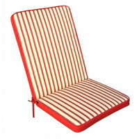 Cuscino medio idrorepellente in Poliestere cm 95x44x4 - BLAZE Colore: Rosso