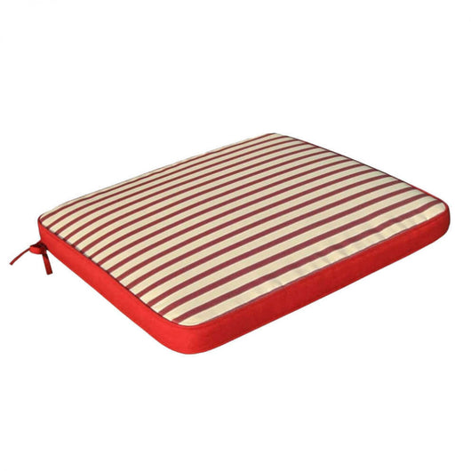 Cuscino per seduta idrorepellente 40x40 in Poliestere cm 40x40x4 - HANK Colore: Rosso