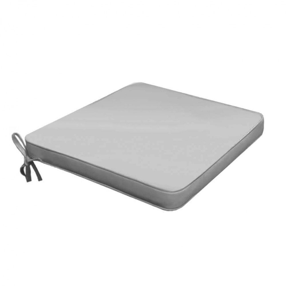 Cuscino per seduta idrorepellente 40x40 in Poliestere cm 40x40x4 - HANK Colore: Grigio