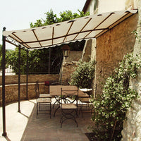 Pergola da Giardino addossata 3x4 in acciaio,poliestere - MERLIN