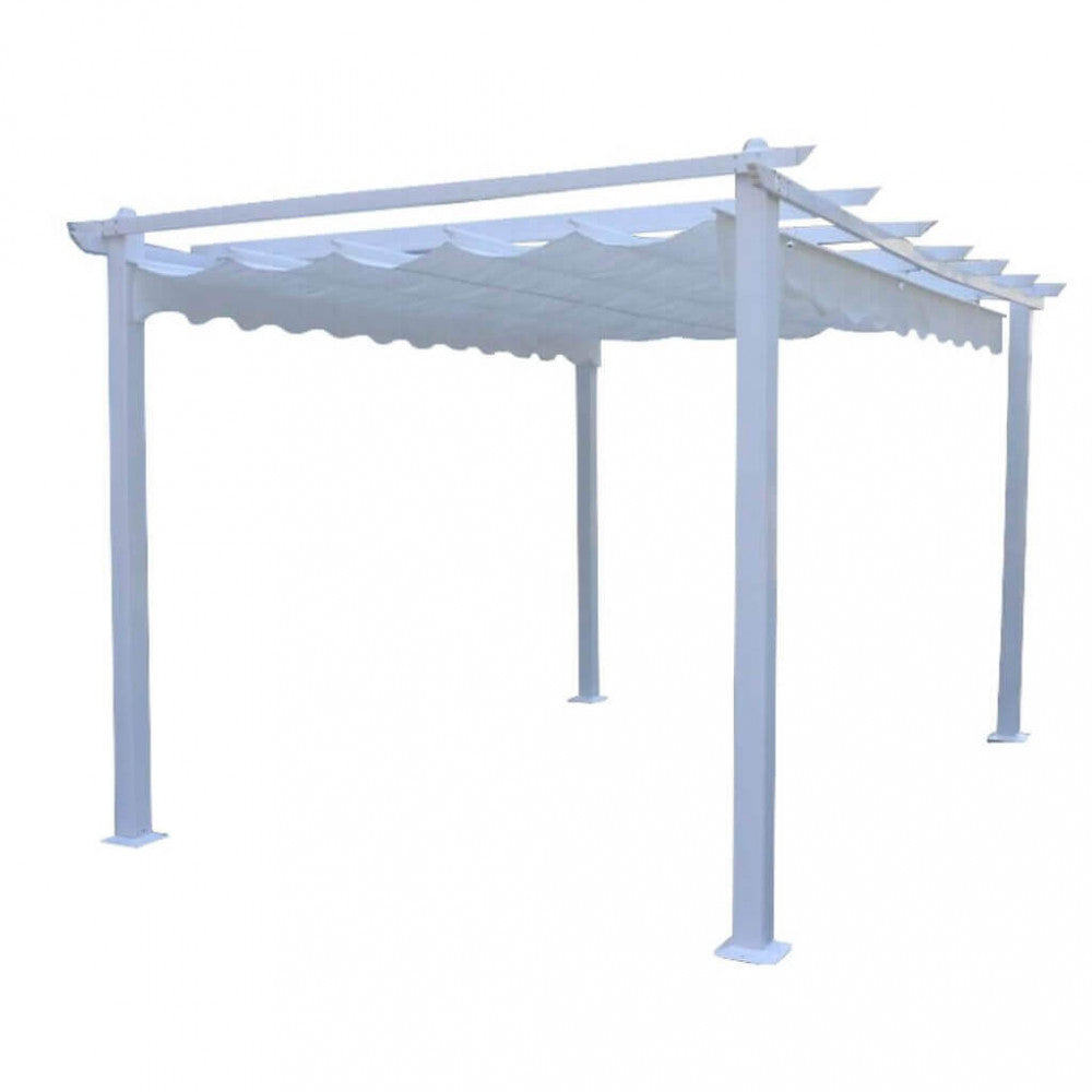 Gazebo da Giardino 3x3 in alluminio,poliestere - DRAKE Colore: Bianco