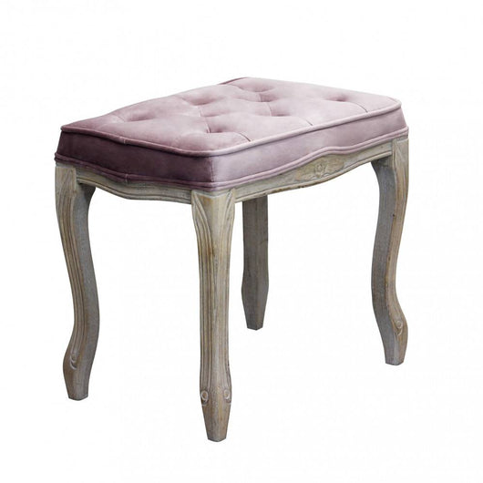 Sgabello vintage in Legno cm 50x36x47 - CELI Colore: Rosa