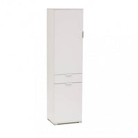 Armadio con 2 ante e un cassetto in Truciolare cm 45x38x174 - GREIG Colore: Bianco