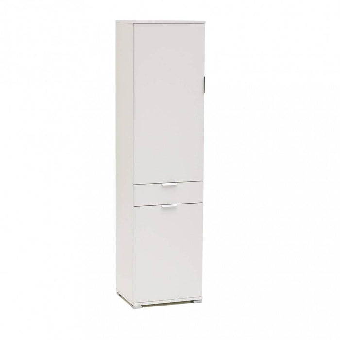 Armadio con 2 ante e un cassetto in Truciolare cm 45x38x174 - GREIG Colore: Bianco