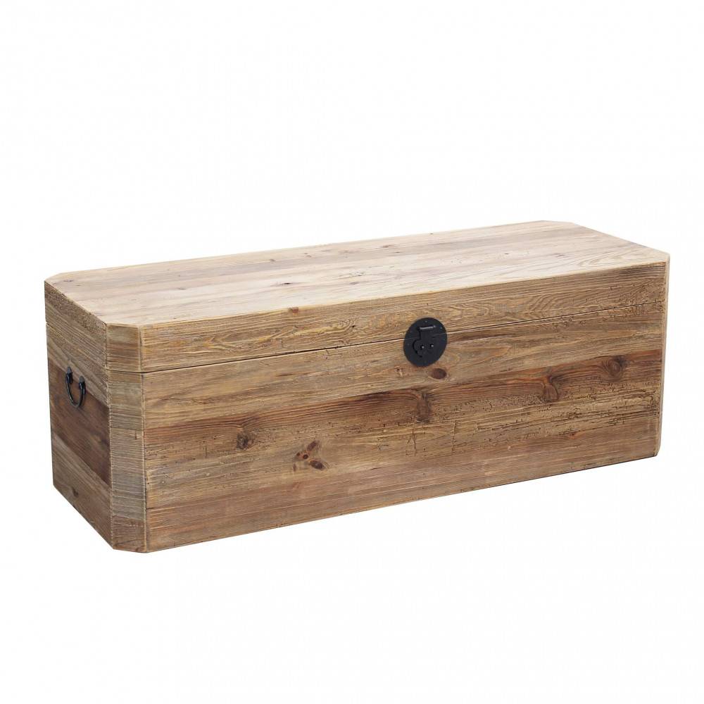 Baule Industrial in Pino riciclato cm 130x48x45 - PINE