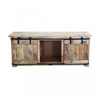 Porta tv per soggiorno Industrial in Legno cm 150x45x60 - RICK