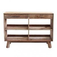 Credenza con 2 cassetti in Pino riciclato cm 117,8x40x85 - PINE