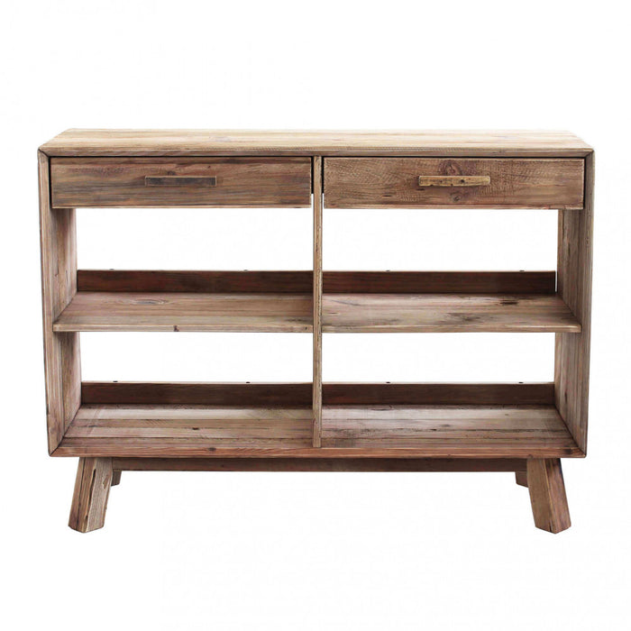 Credenza con 2 cassetti in Pino riciclato cm 117,8x40x85 - PINE