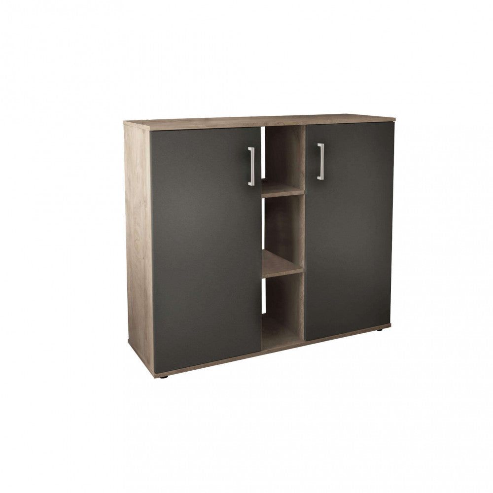 Mobile Ingresso Moderno in Truciolare cm 102x35x87 - ZANDER Colore: Antracite