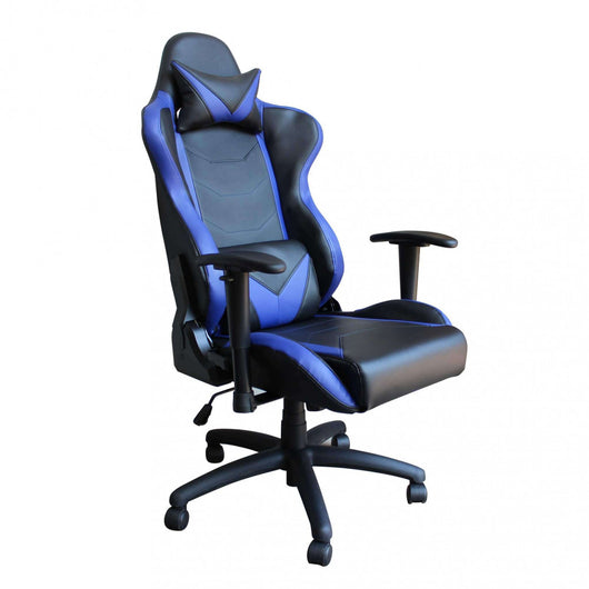 Poltrona da Gaming in Poliuretano cm 70x72x129 - JINX Colore: Blu