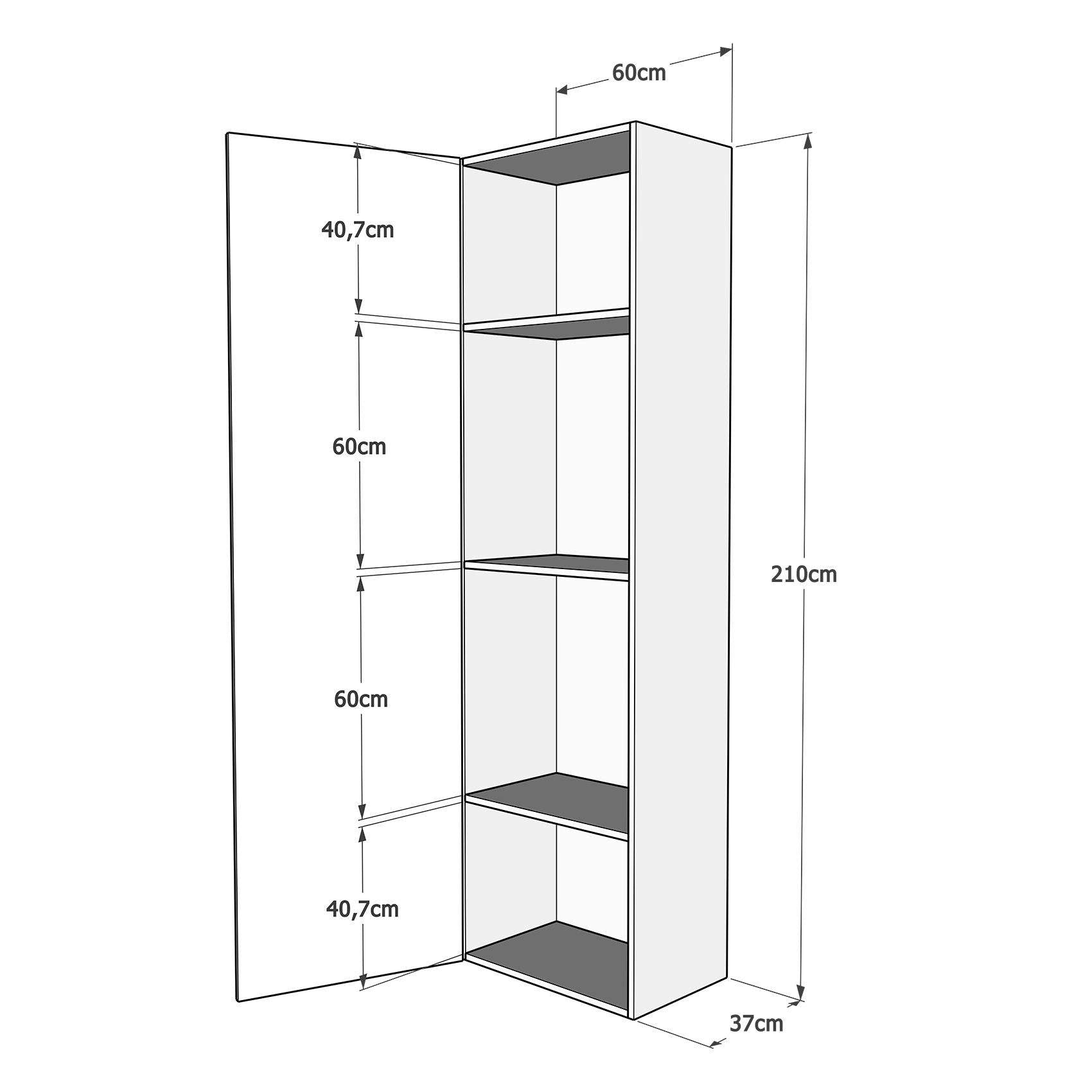 Letto a scomparsa 120 Sofà  Kentaro colonna sx-dx Colore: Bianco Frassinato