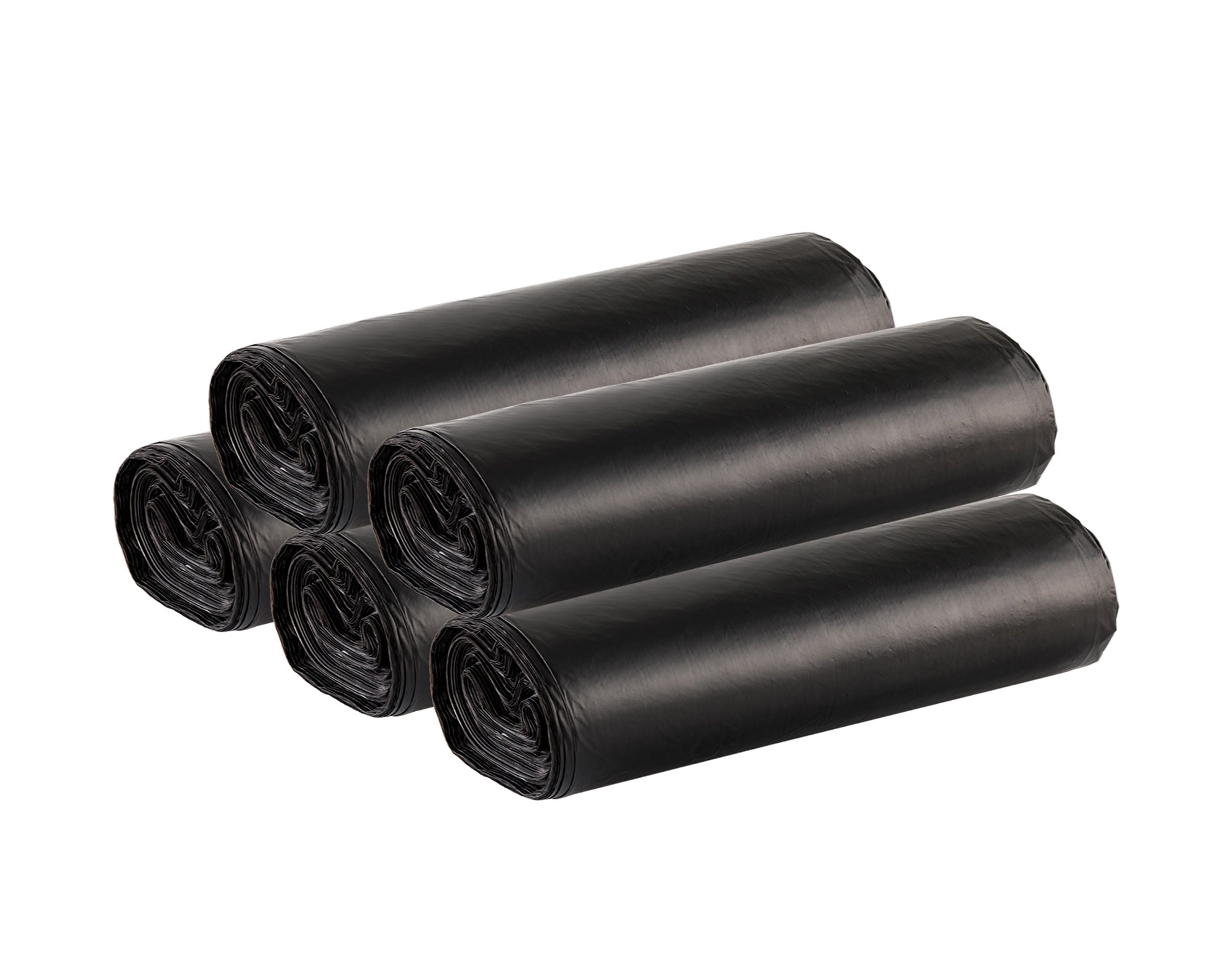 100 Sacchi Spazzatura SuperResistenti Con Legacci Colore Nero Sacchetti Immondizia Condominiali Raccolta Differenziata Disponibili 30-60-110 Litri Antigoccia Antistrappo Impermeabili  - Nero - 70x110