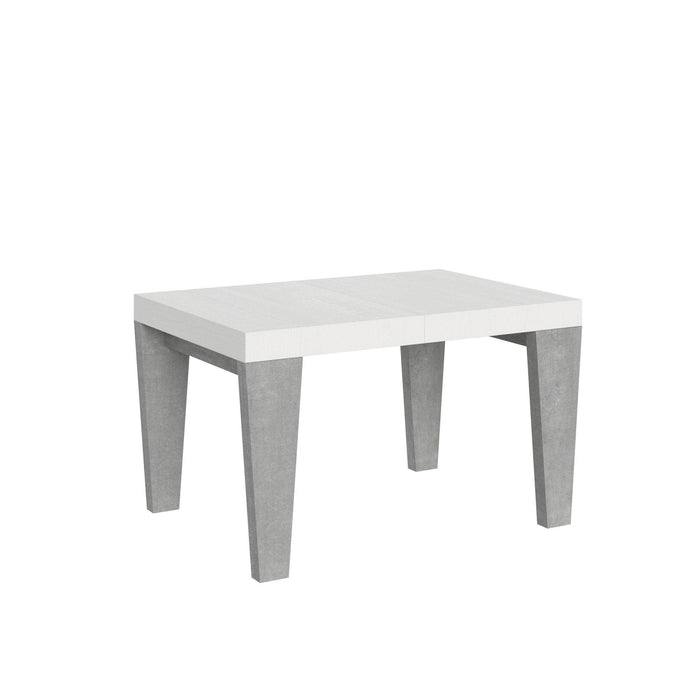 Tavolo Spimbo cm. 90x130 allungabile fino a cm. 234 L.130 P.90 H.77 (Allungabile fino a 234 cm) Colore: Bianco Cemento