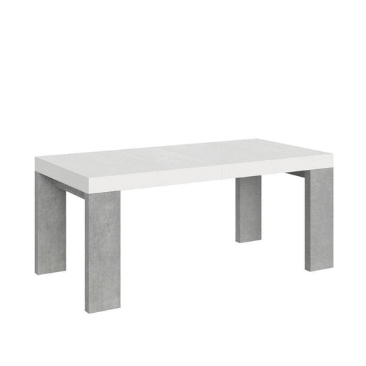 Tavolo da Pranzo Roxell 180x90 Allungabile fino a 440 cm in Nobilitato Colore: Bianco Cemento