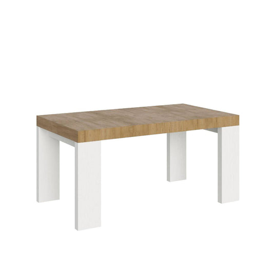 Tavolo da Pranzo Roxell 160x90 Allungabile fino a 420 cm in Nobilitato Colore: Quercia Bianco