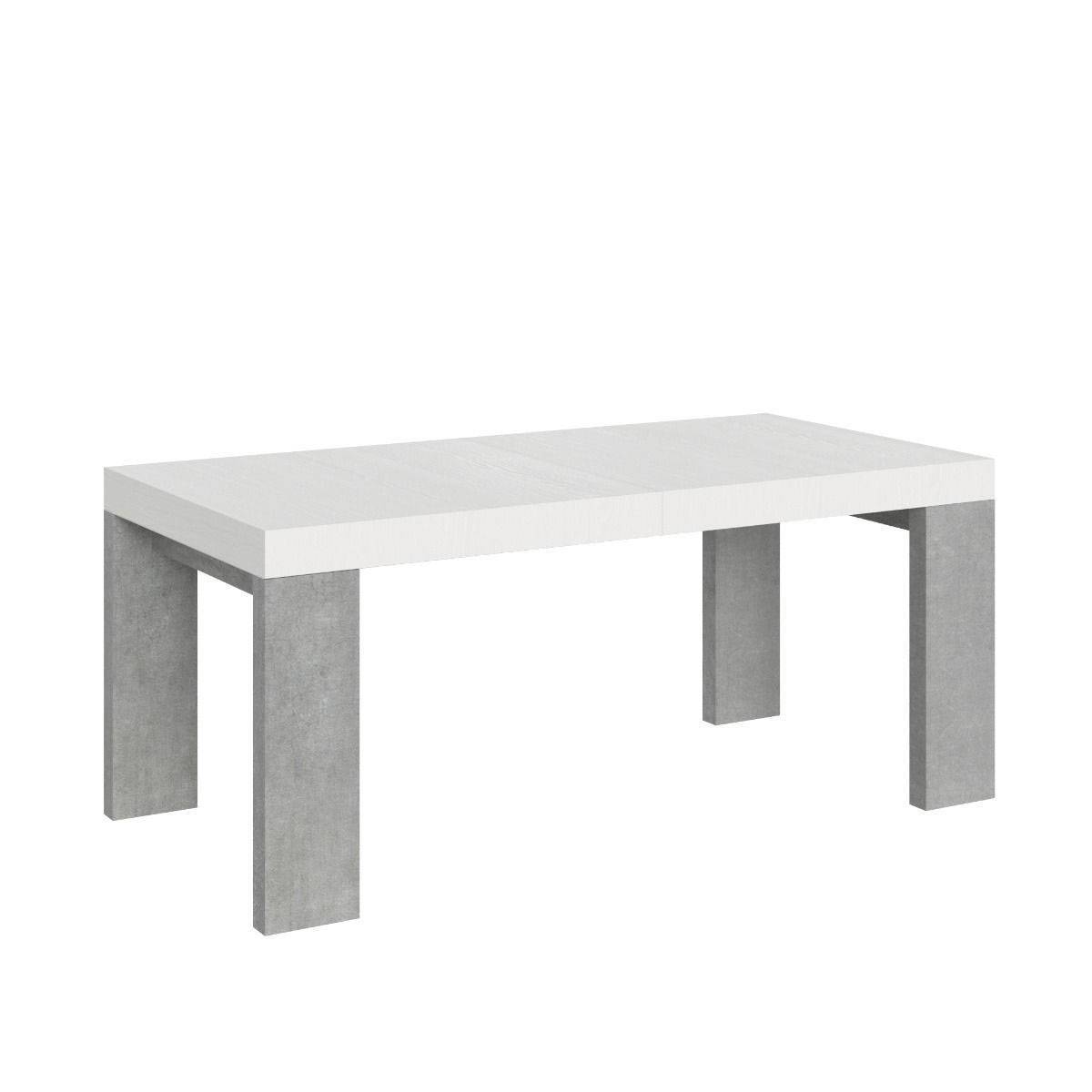 Tavolo da Pranzo Roxell 180x90 Allungabile fino a 284 cm in Nobilitato Colore: Bianco Cemento