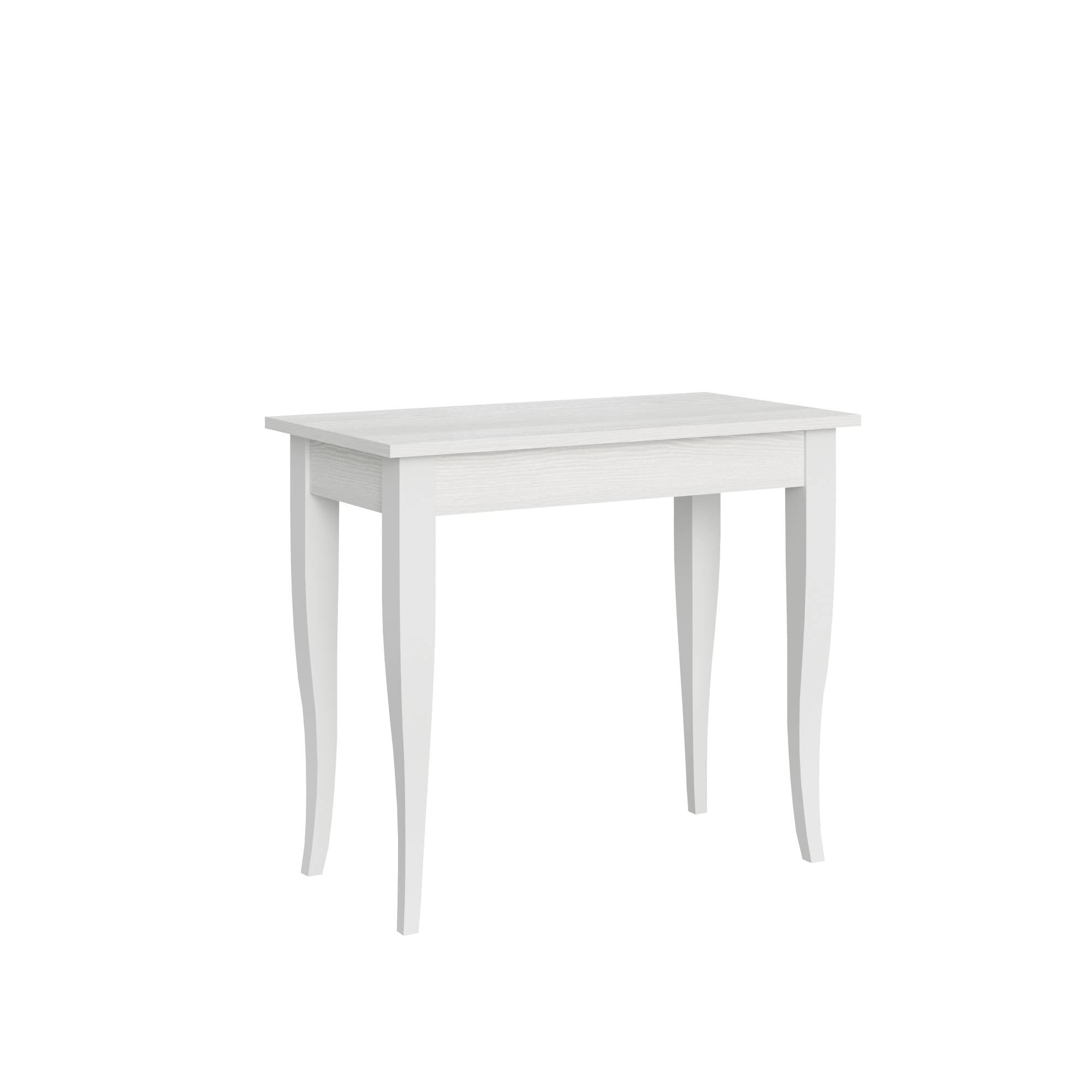 Consolle allungabile Sciabola L.90 P.48 H.77 (allungabile fino a 308 cm) Colore: Bianco Frassinato