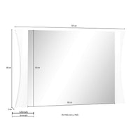 Specchio Moderno per Ingresso E Camera Da Letto 110x2x60cm - ARCANE