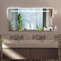 Specchio da Bagno Rettangolare 120 x 60 cm Made Italy - Versione standard