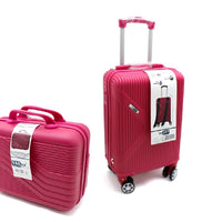 Valigia Rigida Trolley Bagaglio a Mano con BeautyCase Ruote staccabili 45x36x20cm