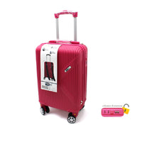 Valigia Rigida Trolley Bagaglio a Mano con BeautyCase Ruote staccabili 45x36x20cm