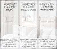 Completo Letto in Flanella Calda e Morbida Anti Pilling - Set Flanellato 3 Misure parure con Federe - Chalet Rosso - 1 Piazza