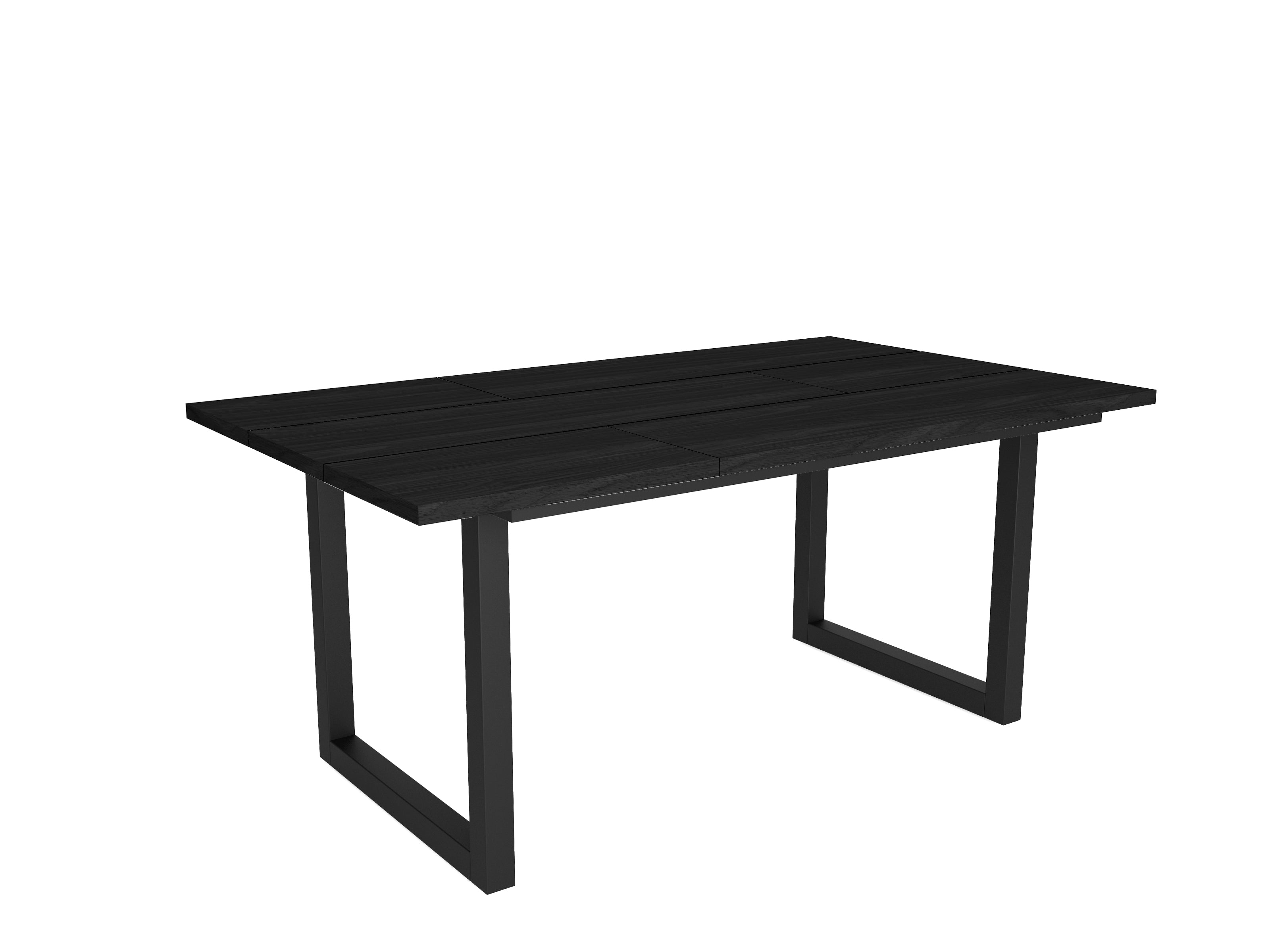 Tavolo da pranzo 8 posti 167x90 cm con gambe in legno design moderno colore Nero