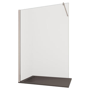 Parete Doccia Walk-In 100 cm in Cristallo Trasparente 8mm H195 Bonussi Nives