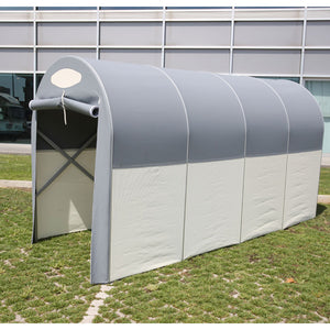 Motobox a Tunnel Copertura Box in PVC 270x120xh155 cm per Moto Scooter Grigio