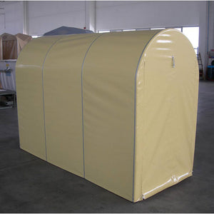 Motobox a Tunnel Copertura Box in PVC 270x120xh155 cm per Moto Scooter Grigio