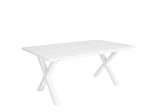 Tavolo da pranzo 8 posti 167x90 cm con gambe in legno stile moderno colore Bianco