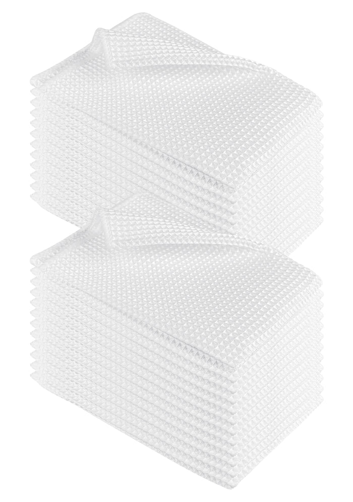 Panno Pulizia In Microfibra Waffle Nido Ape Ultra Assorbente Resistente Multiuso Specchi Vetri Cucina Bagno Auto XXL 40x40 Straccio Magico Asciugamani No Pelucchi