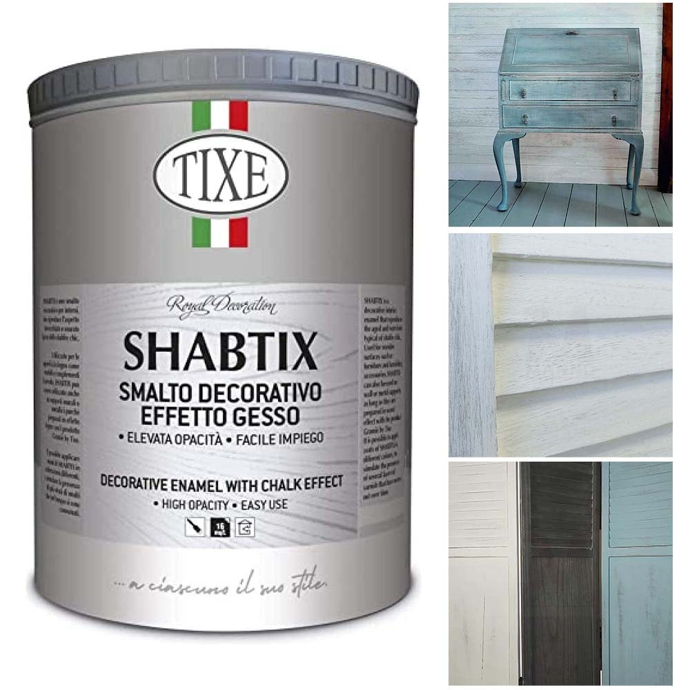 Smalto decorativo effetto gesso 1 lt - Tixe Shabtix Finitura Opaca