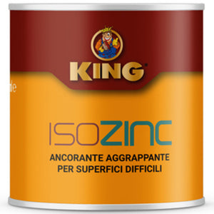 ISOZINC FONDO FISSATIVO ANCORANTE AGGRAPPANTE UNIVERSALE E PER VERNICIATURA DI LAMIERE ZINCATE,ML.500