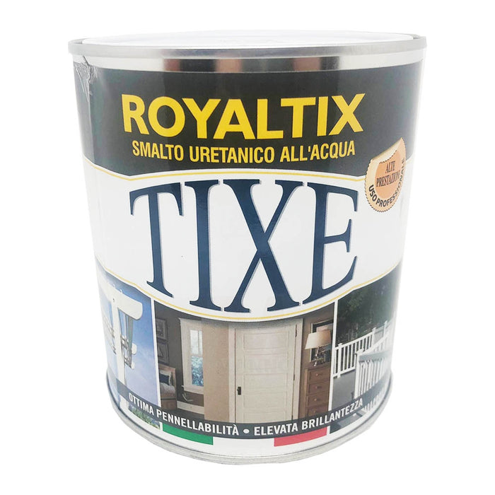 Smalto uretanico all'acqua 750 ml - Tixe Royaltix Bianco Opaco