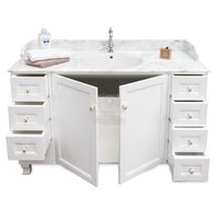 Mobile bagno con marmo shabby - 140 cm