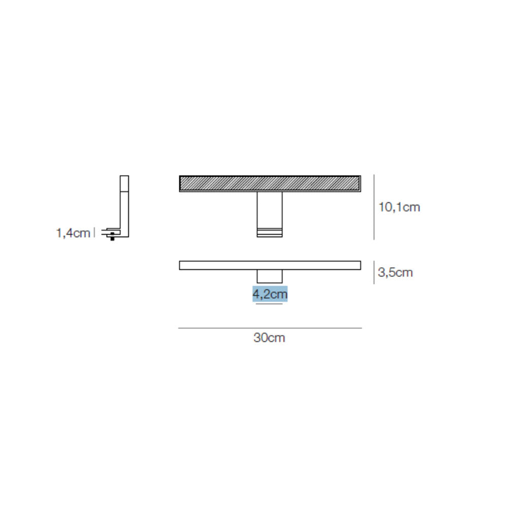 Illuminazione bagno della collezione 'Lampade' con luce Led - 5 Watt by Koh-i-Noor - 30 cm Luce bianca 