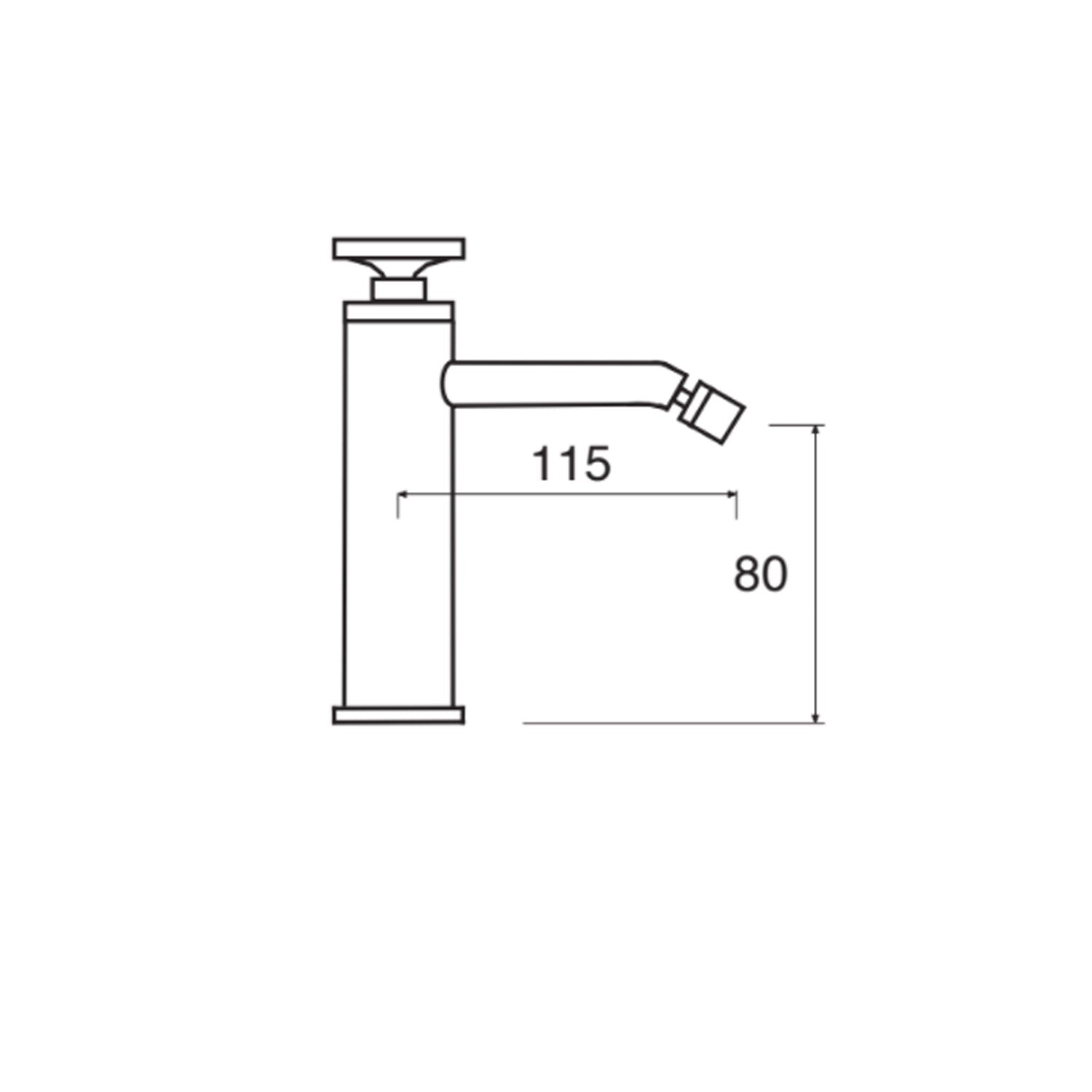 Kit miscelatori lavabo+bidet+doccia in ottone cromato serie MimÃ¬ Keller Taps - miscelatore lavabo ad incasso